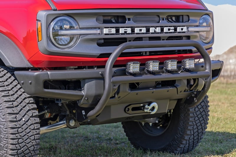 RC Nudge Bar | 4 Inch Round Led (x4) | OE Modular Steel | Ford Bronco 4WD (21-26) (manufacturer page)