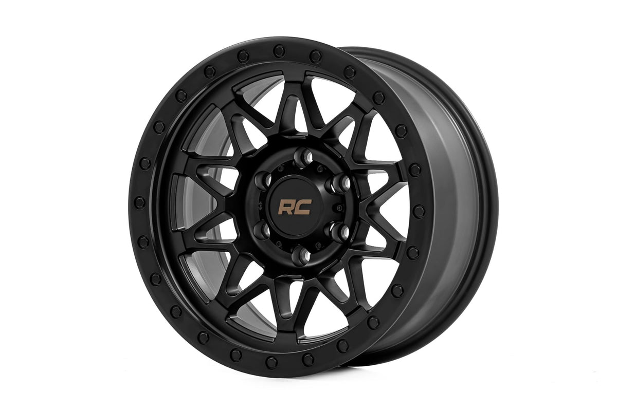 Rough Country 78 Series Wheel | Simulated Beadlock | Black | 18x9 | 5x5 | 0mm - RC Wheels (Image 1 of 6)