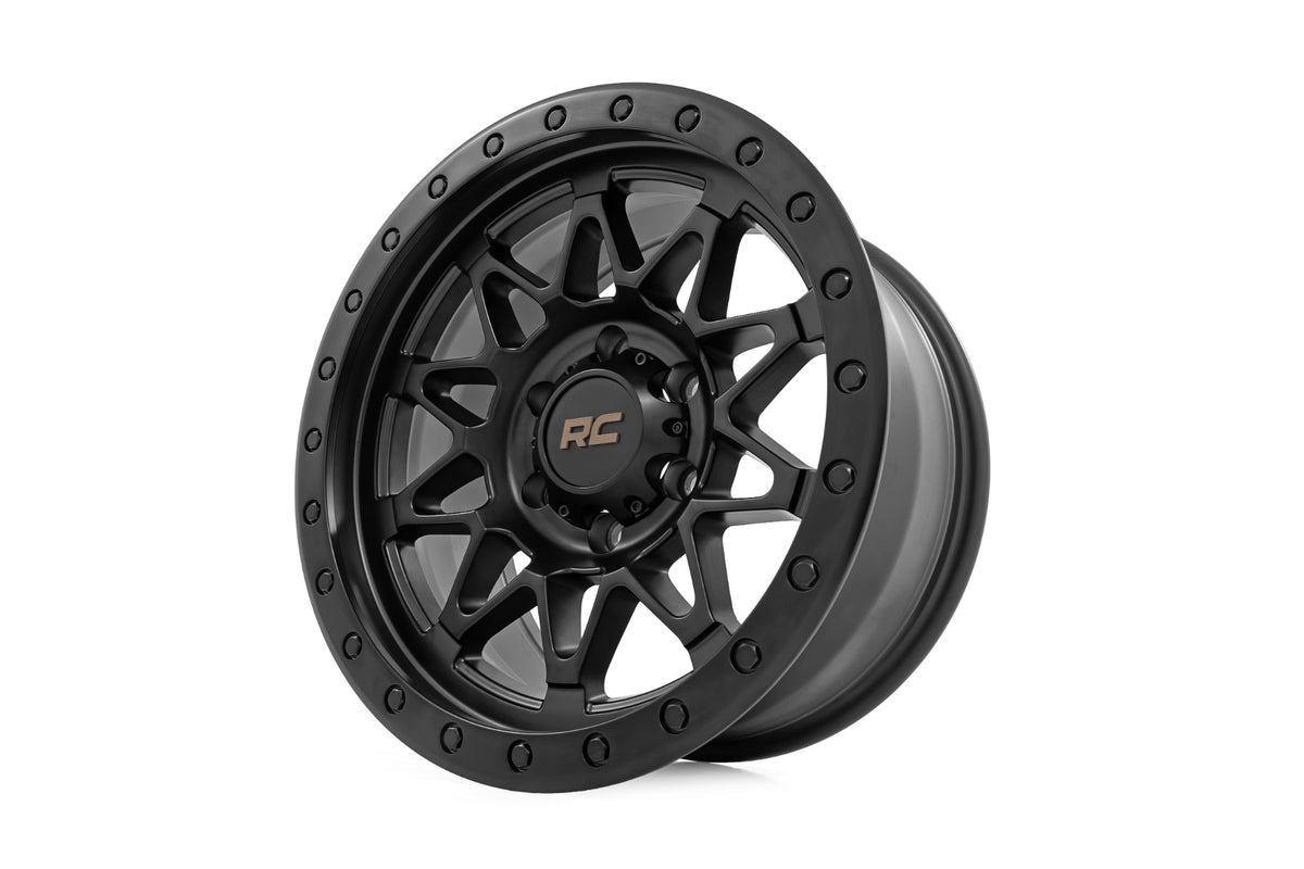 Rough Country 78 Series Wheel | Simulated Beadlock | Black | 18x9 | 5x5 | 0mm - RC Wheels (Image 3 of 6)