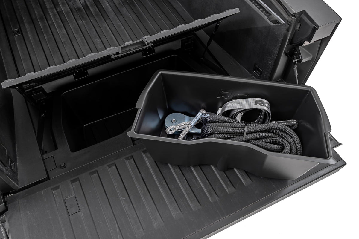 Rough Country RC09901 Bed Storage Compartment | Tesla Cybertruck 4WD (2024-2026) - Studio View 2