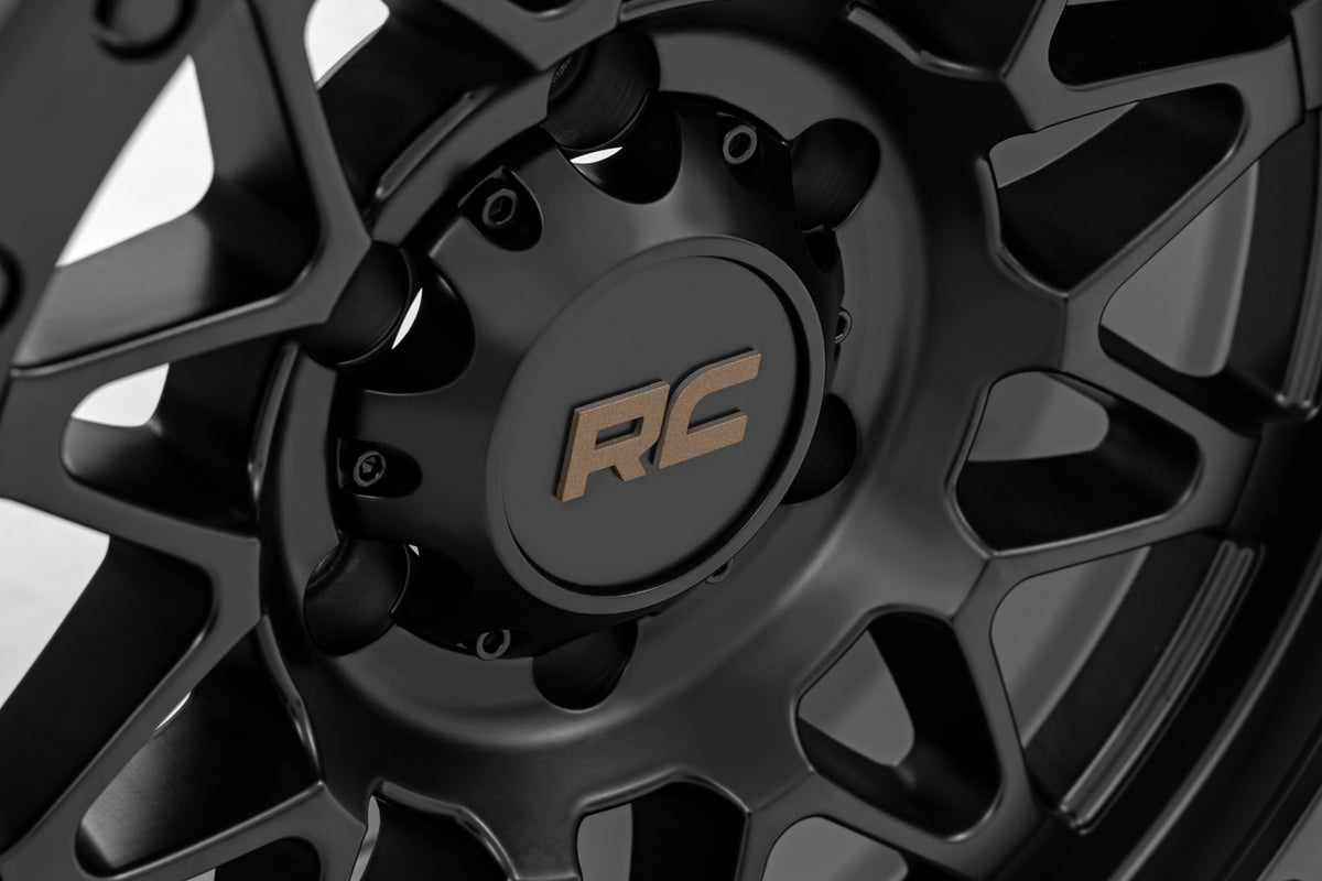 Rough Country 78 Series Wheel | Simulated Beadlock | Black | 18x9 | 6x5.5 | -12mm - RC Wheels (Image 6 of 6)