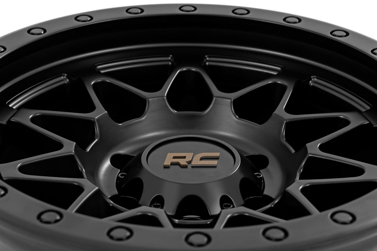 Rough Country 78 Series Wheel | Simulated Beadlock | Black | 18x9 | 5x5 | 0mm - RC Wheels (Image 5 of 6)