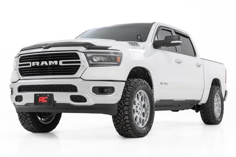 RC LED Fog Light Kit | 3.5 Inch Round Black Series | Amber DRL | Ram 1500 (2019-2024) (manufacturer page)