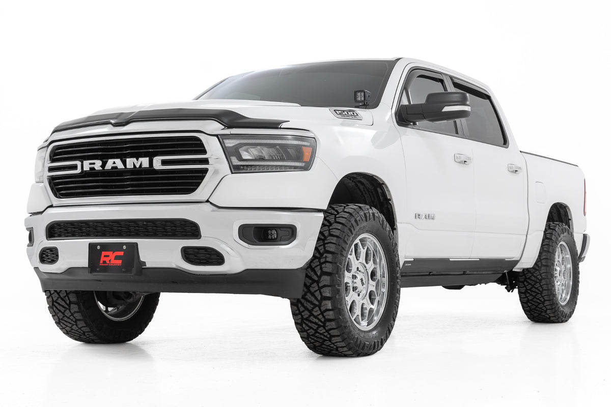 Rough Country 30005 LED Fog Light Kit | 3.5 Inch Round Black Series | Amber DRL | Ram 1500 (2019-2024) - Image 2