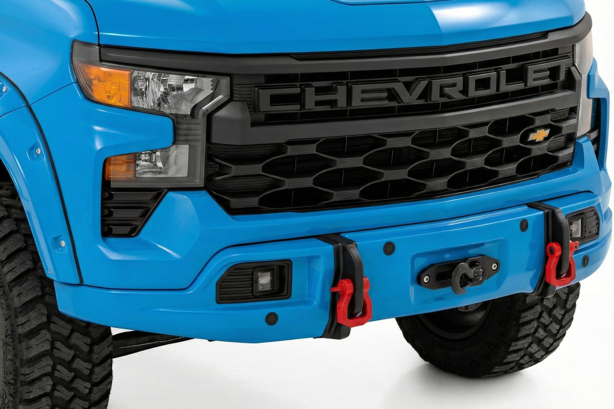Bumper Cover | GLT Glacier Blue | Chevy Silverado 1500 2WD/4WD (2023-2026) - Bumpers (Image 1 of 6)