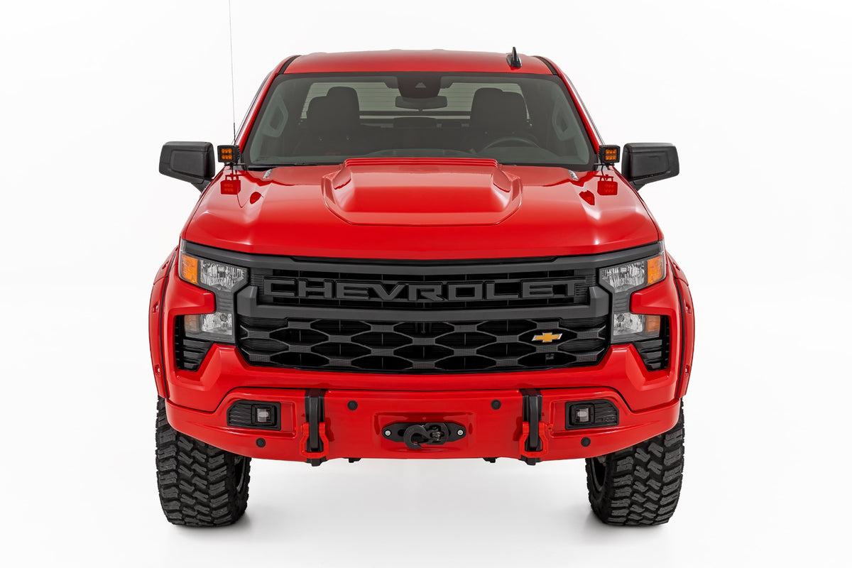 Rough Country 13006-G7C Bumper Cover | G7C Red Hot | Chevy Silverado 1500 2WD/4WD (2023-2026) - Studio View 2