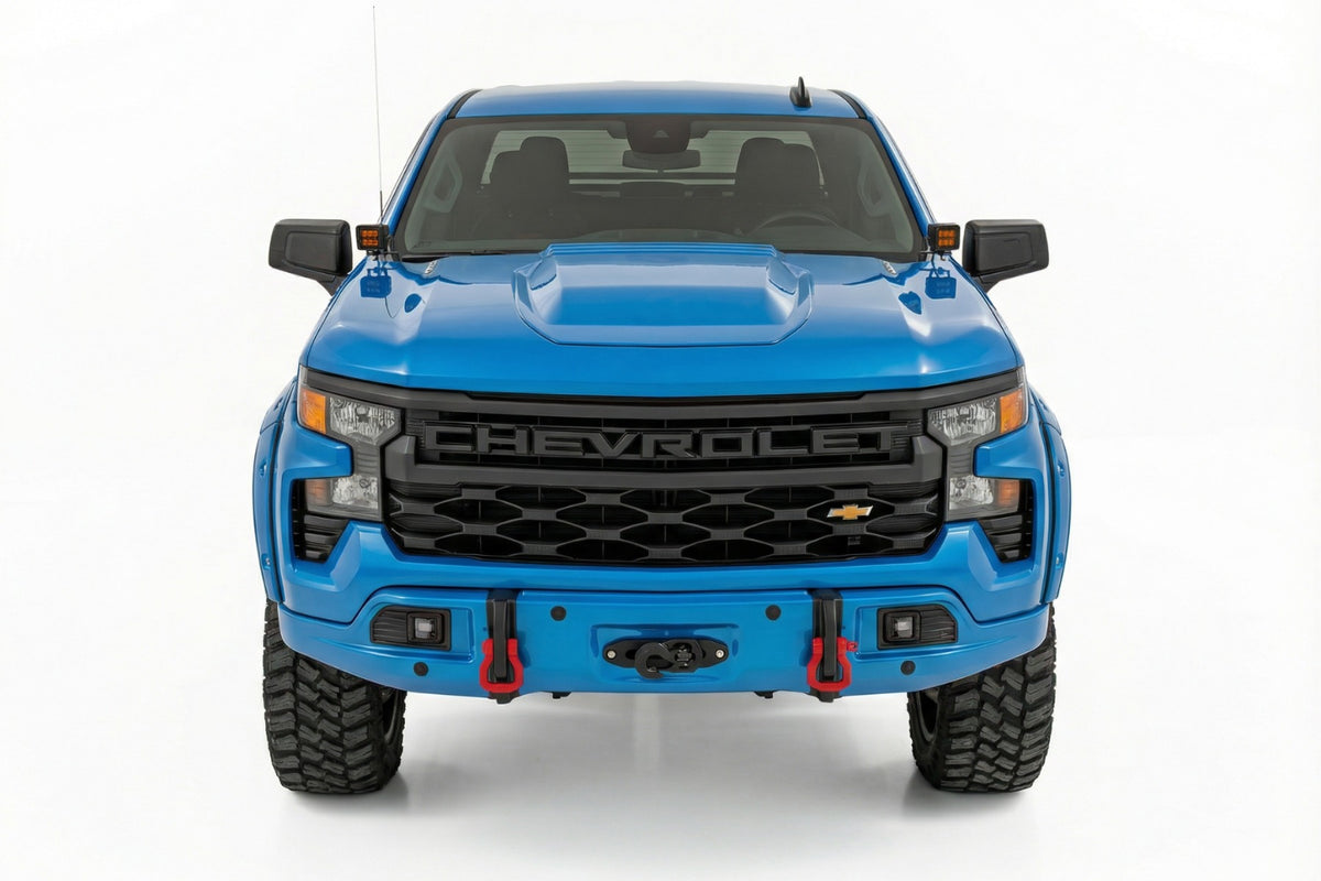 Bumper Cover | GLT Glacier Blue | Chevy Silverado 1500 2WD/4WD (2023-2026) - Bumpers (Image 2 of 6)