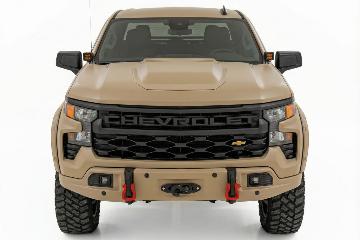Front FXS Bumper | 12000S | GTL Sand Dune | Chevy Silverado 1500 (23-26) - Bumpers (Image 2 of 6)