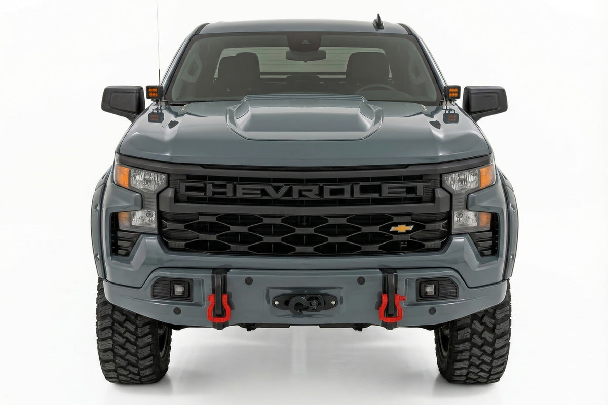 Front FXS Bumper | 12000S | GBD Cypress Gray | Chevy Silverado 1500 (23-26) - Bumpers (Image 2 of 6)