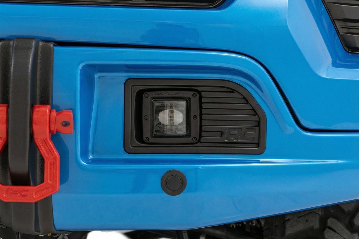 Rough Country 13006-GLT Bumper Cover | GLT Glacier Blue | Chevy Silverado 1500 2WD/4WD (2023-2026) - Studio View 5