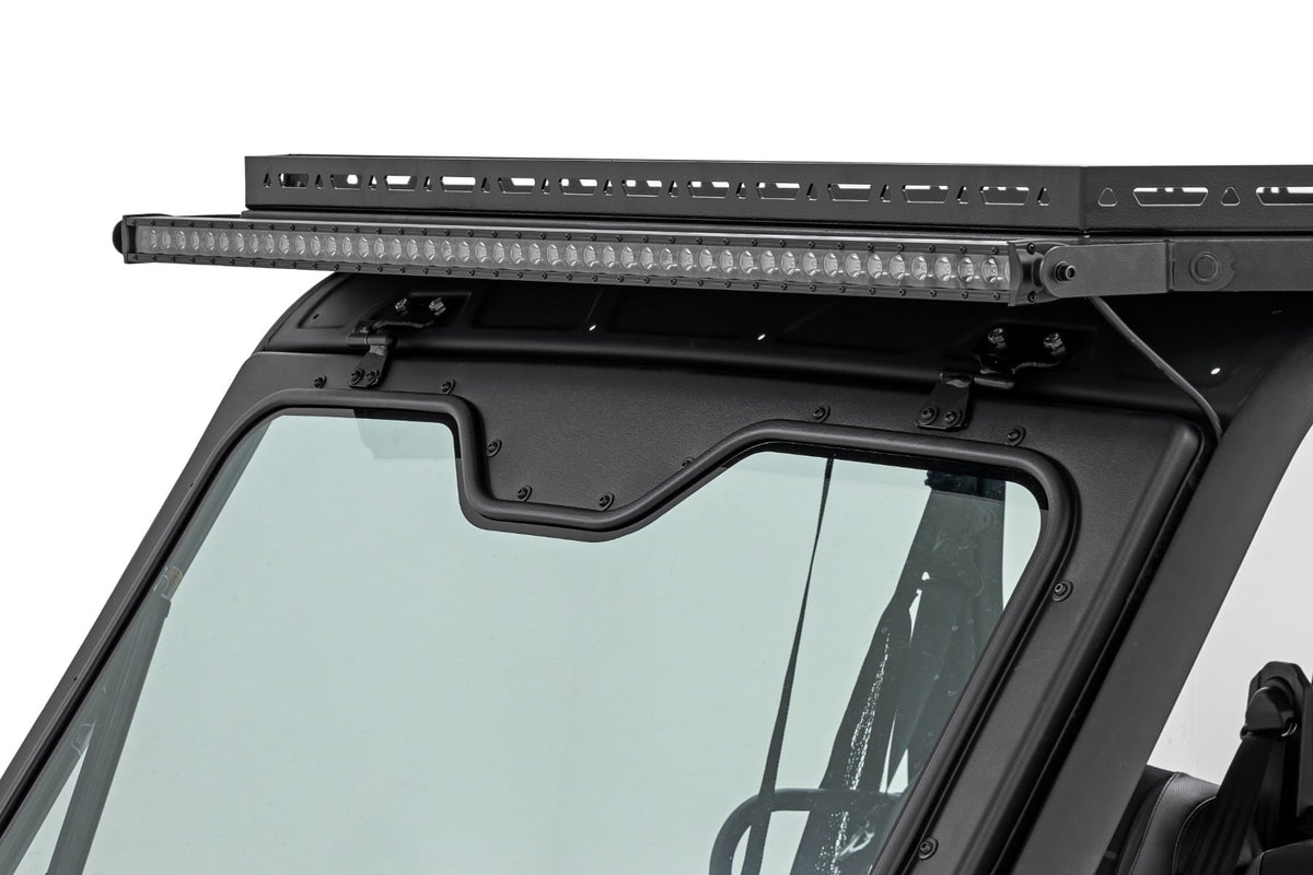 Rough Country 97096 LED Light | Deck Roof | 50" Blk Single Row | Can-Am Defender MAX HD10 - Studio View 2