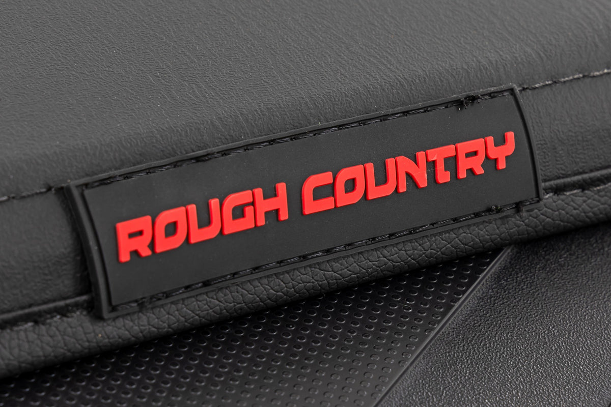 Rough Country 41419660A Soft Tri-Fold Bed Cover | With & W/O OE Rails | 6'7" Bed | Toyota Tundra (22-26) - Studio View 6