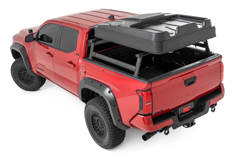 RC Bed Rack | Half Rack | Aluminum | Toyota Tacoma 2WD/4WD (2024-2026) (manufacturer page)