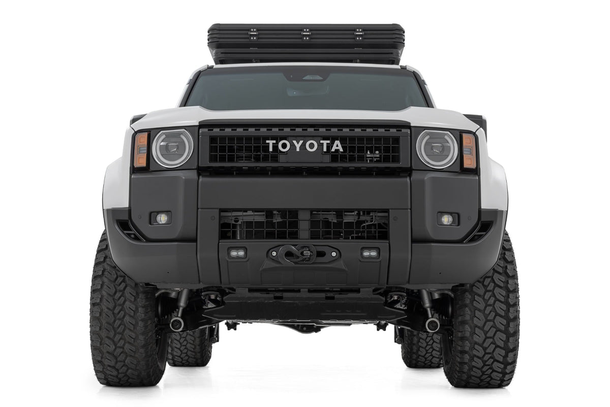 Rough Country 10752 FXS Hidden Winch Mount | Yellow SAE | PRO9500S | Toyota Land Cruiser (24-26) - Studio View 4