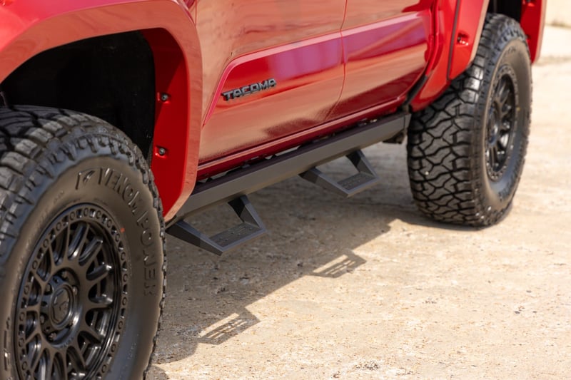 RC SRL2 Adjustable Aluminum Steps | Double Cab | Toyota Tacoma 2WD/4WD (24-26) (manufacturer page)