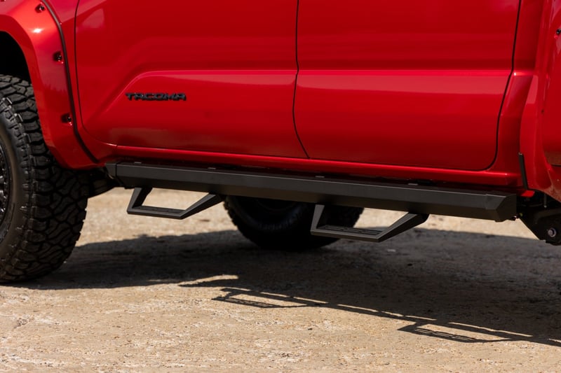 RC SRL2 Adjustable Aluminum Steps | Double Cab | Toyota Tacoma 2WD/4WD (24-26) (manufacturer page)
