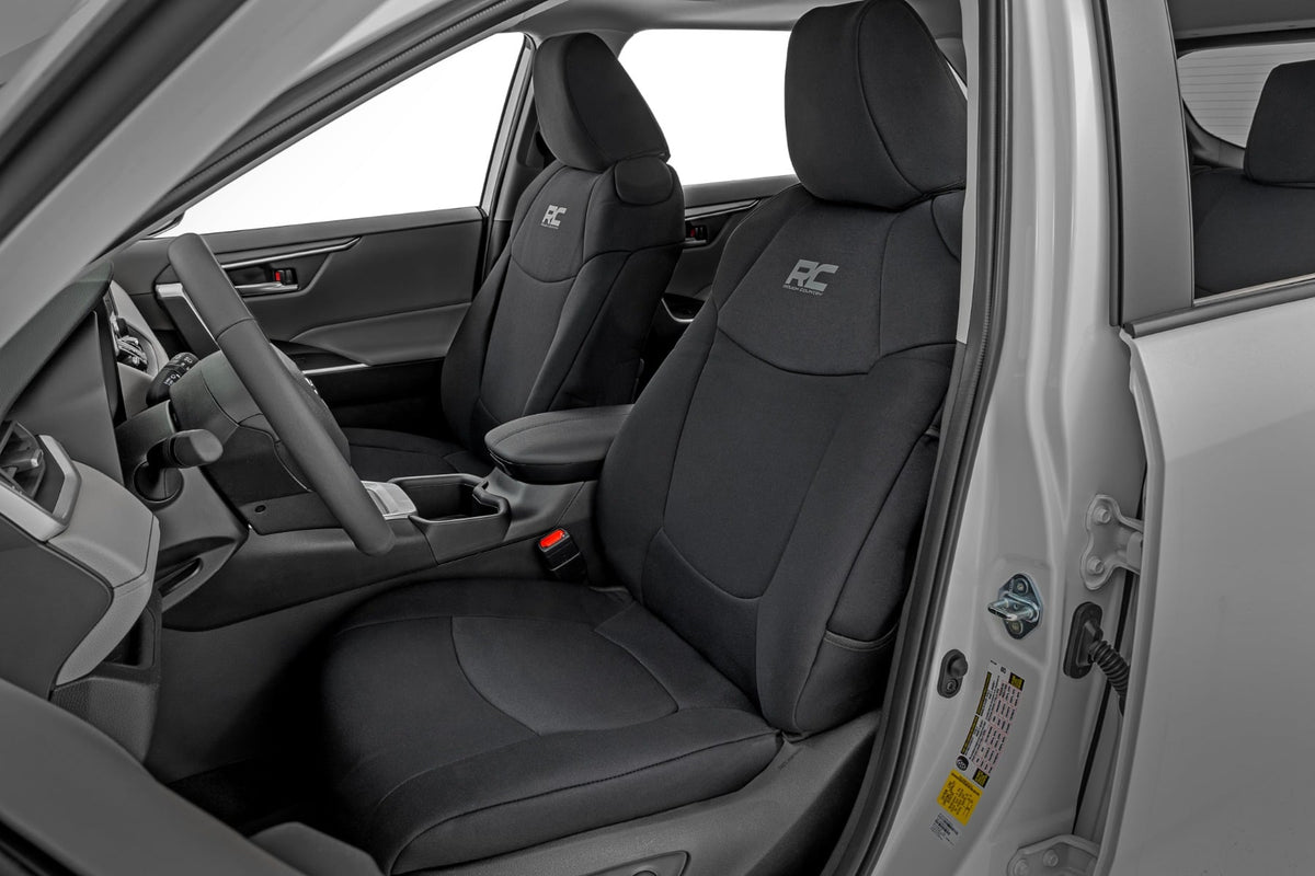 Rough Country 91064 Seat Covers | Front & Rear | Toyota Rav4 2WD/4WD (2019-2025) - Image 1
