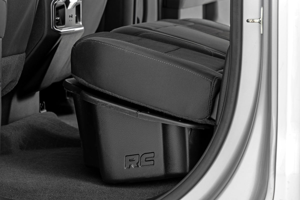 Under Seat Storage with Locking Lid | Double Cab | Chevy/GMC 1500/2500HD/3500HD (19-26) - Cargo Management (Image 3 of 6)