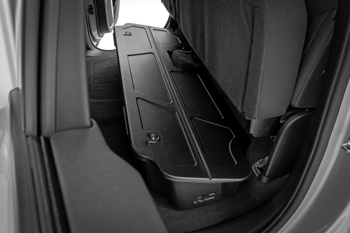 Rough Country RC0994 Under Seat Storage with Locking Lid | Double Cab | Chevy/GMC 1500/2500HD/3500HD (19-26) - Studio View 4
