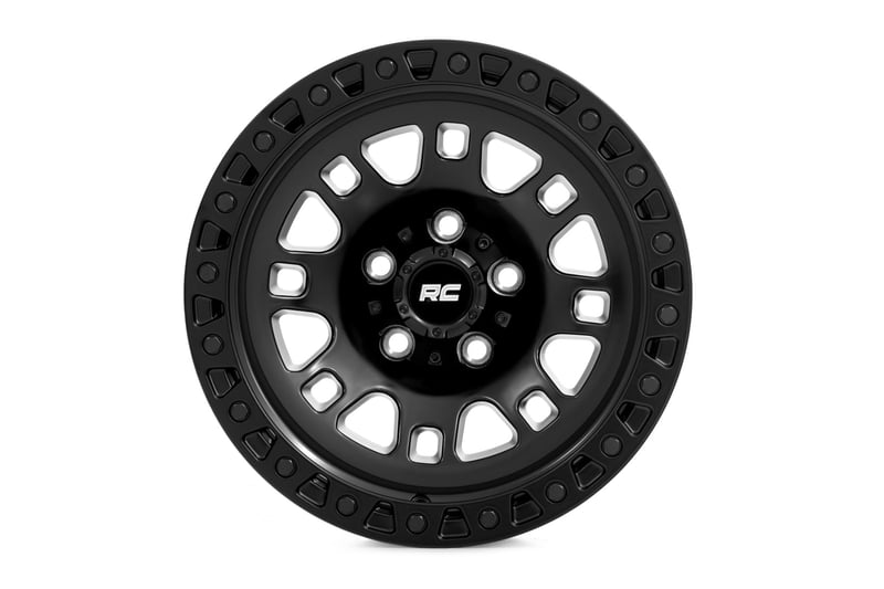 RC 82 Series Wheel | One-Piece | Semi Gloss Black | 18x9 | 5x4.5 | 0mm (manufacturer page)