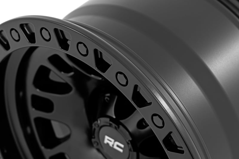 RC 82 Series Wheel | One-Piece | Machined Semi Gloss Black | 17x9 | 5x5 | -12mm (manufacturer page)