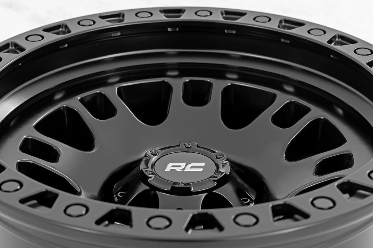 Rough Country 82 Series Wheel | One-Piece | Semi Gloss Black | 18x9 | 6x135 | -12mm - RC Wheels (Image 6 of 6)