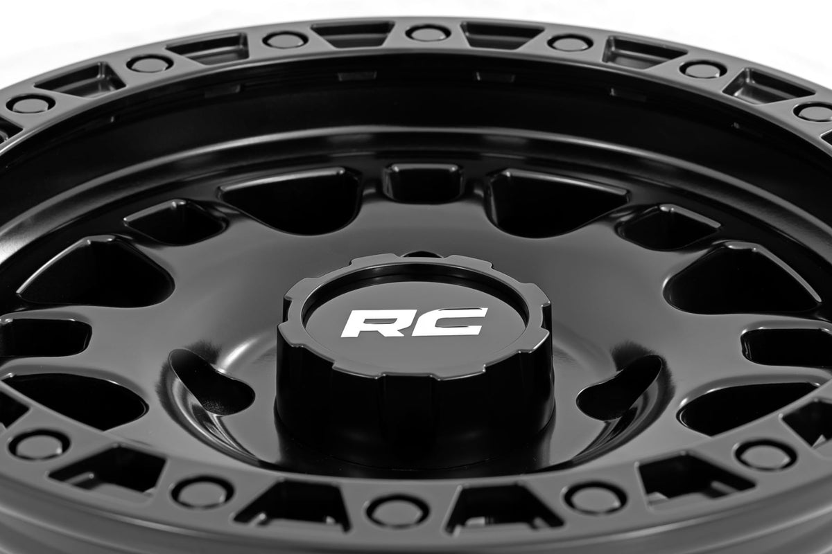 Rough Country 82 Series Wheel | One-Piece | Semi Gloss Black | 14x7 | 4x137 | +10mm - RC Wheels (Image 6 of 6)