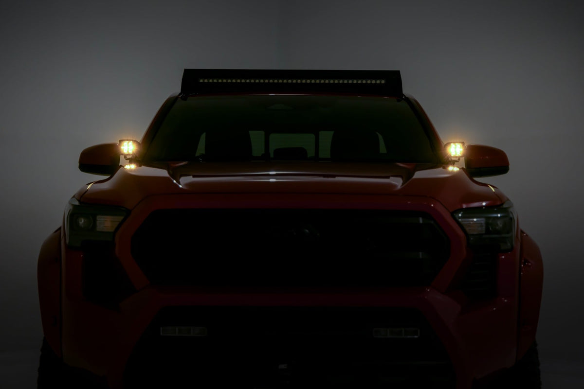 LED Light Kit | Ditch Mount | 2" Black Pair | Amber DRL | Toyota Tacoma (24-26) - Lighting & Acc (Image 6 of 6)
