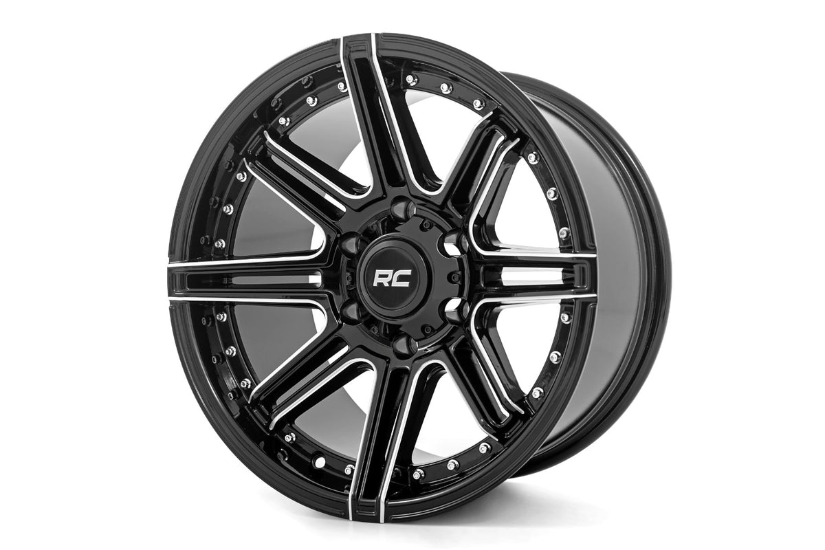 Rough Country 88 Series Wheel | One-Piece | Gloss Black | 17x9 | 6x5.5 | +0mm - RC Wheels (Image 1 of 6)