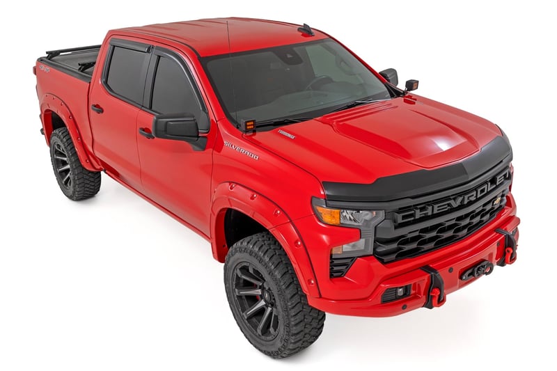 RC Hood Protector | Gloss Black | Chevy Silverado 1500 2WD/4WD (2019-2026) (manufacturer page)