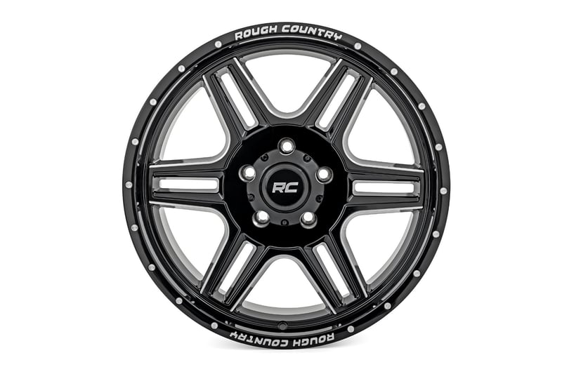RC 92 Series Wheel | Machined One-Piece | Gloss Black | 22x12 | 6x5.5 | -44mm (manufacturer page)