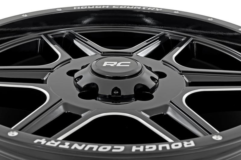 RC 92 Series Wheel | Machined One-Piece | Gloss Black | 22x12 | 6x5.5 | -44mm (manufacturer page)