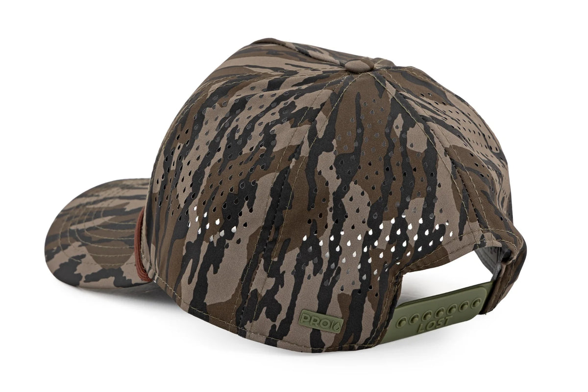 Rough Country Hat | OG Bottomland Camo | Rough Country Leather Patch - Apparel & Acc (Image 2 of 6)