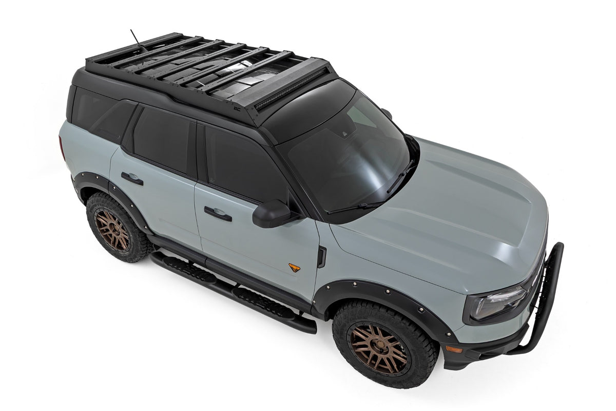 Rough Country 51161 Roof Rack | Spectrum Series Front/Rear LED Lights | Ford Bronco Sport (21-26) - Studio View 2