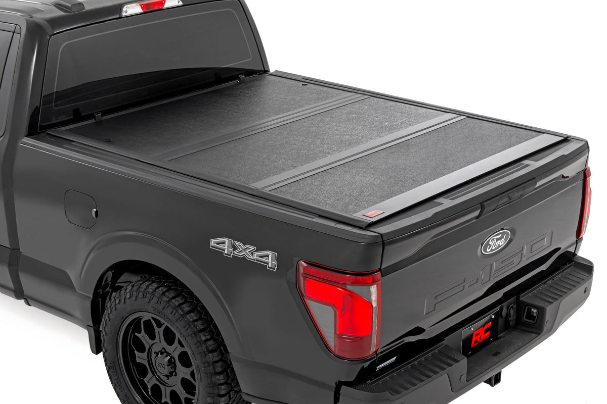 Rough Country 47229650B Hard Low Profile Bed Cover | 6'7" Bed | Ford F-150 2WD/4WD (2021-2026) - Studio View 2