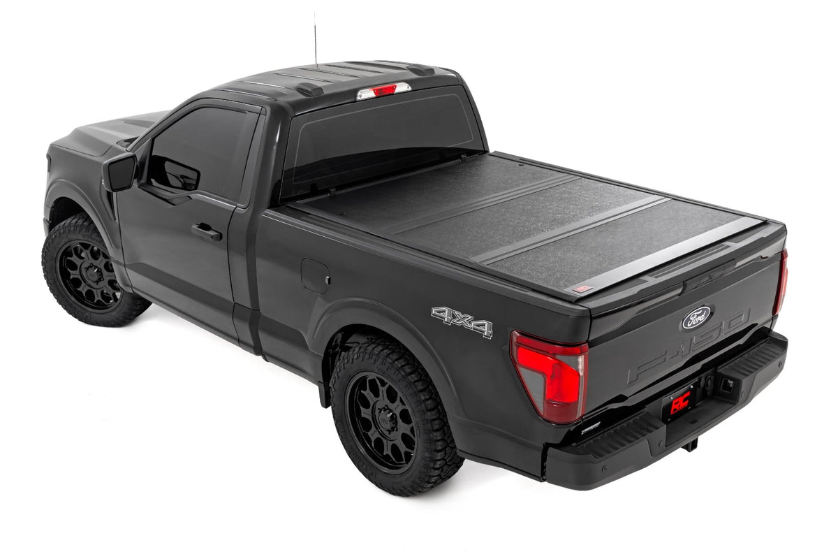 Rough Country 47229650B Hard Low Profile Bed Cover | 6'7" Bed | Ford F-150 2WD/4WD (2021-2026) - Studio View 3