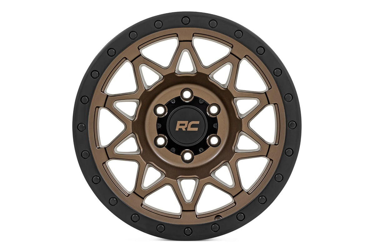 Rough Country 78 Series Wheel | Simulated Beadlock | Bronze/Black | 18x9 | 5x5 | 0mm - RC Wheels (Image 2 of 6)