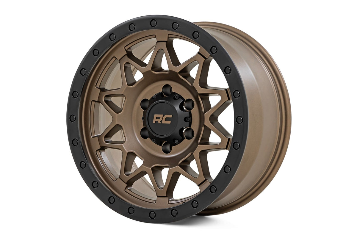 Rough Country 78 Series Wheel | Simulated Beadlock | Bronze/Black | 18x9 | 8x180 | 0mm - RC Wheels (Image 1 of 6)