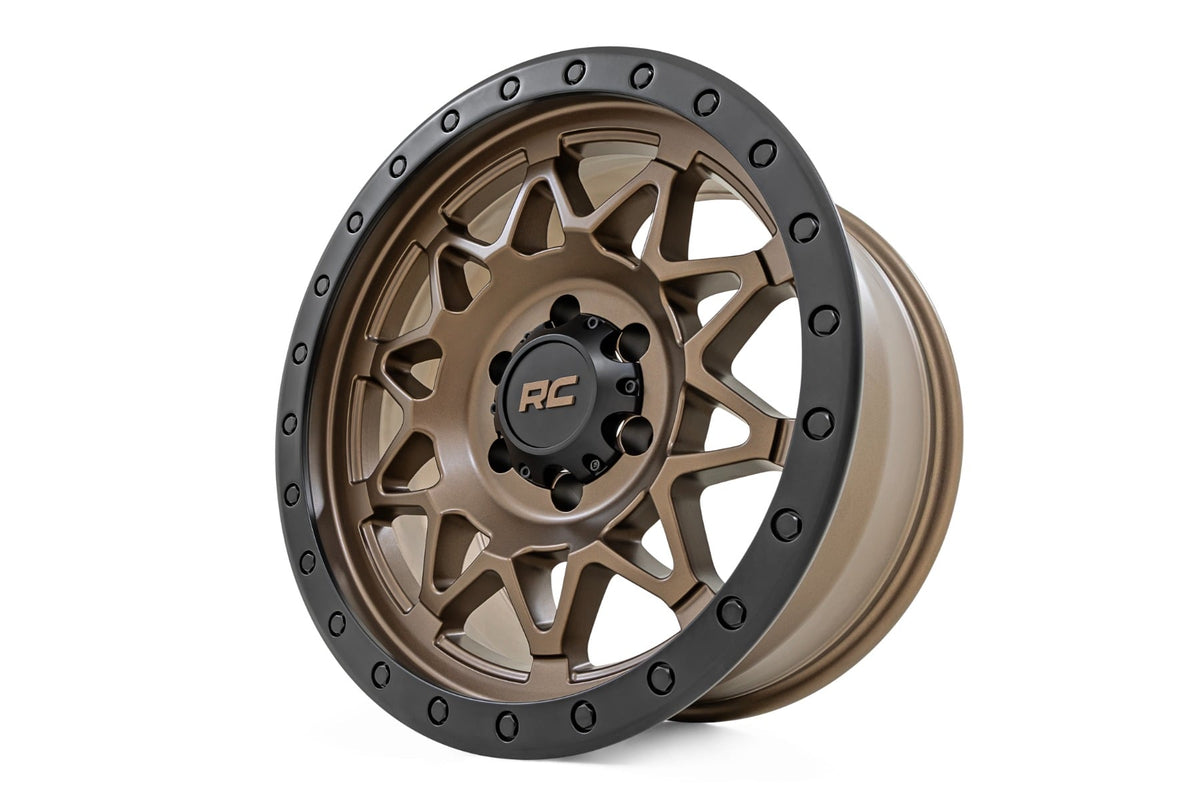 Rough Country 78 Series Wheel | Simulated Beadlock | Bronze/Black | 18x9 | 5x5 | 0mm - RC Wheels (Image 3 of 6)