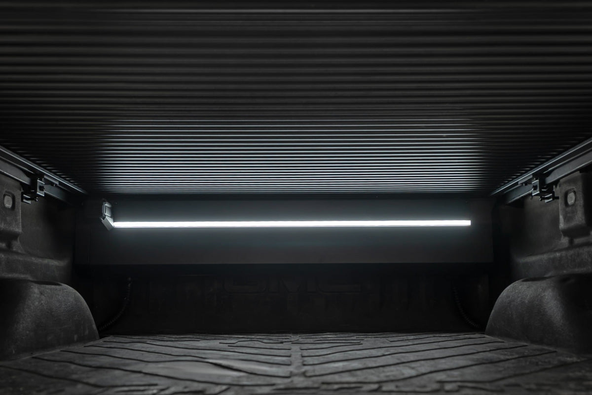 Rough Country 51214550 Powered Retractable Bed Cover | 5'9" Bed | Chevy/GMC 1500 (14-18 & Classic) - Studio View 4