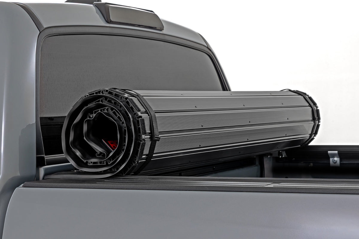 Rough Country 50514550 Hard Roll Up Bed Cover | 5'7" Bed | Toyota Tundra 2WD/4WD (2007-2021) - Studio View 5
