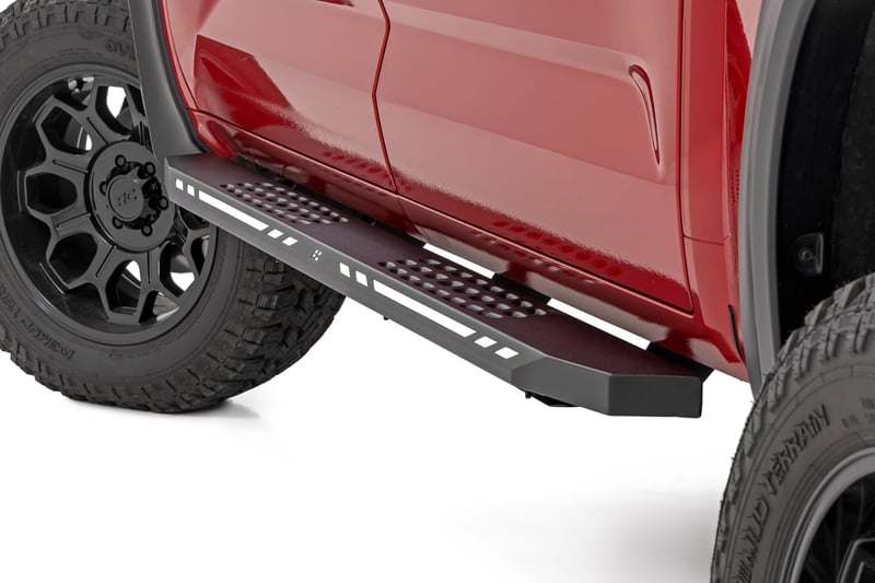 RC AC2 Running Boards | Amber/White | CrewMax | Toyota Tundra 2WD/4WD (22-26) (manufacturer page)