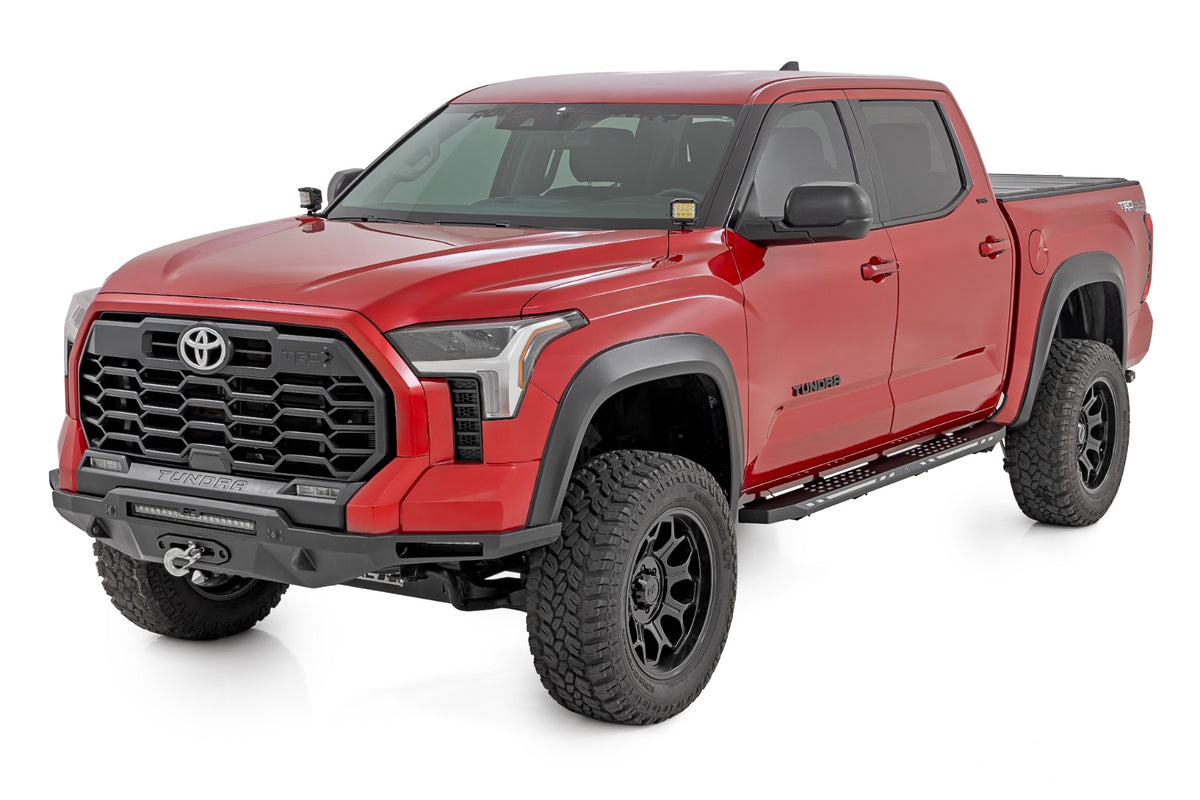 Rough Country 57008 AC2 Running Boards | Amber/White | CrewMax | Toyota Tundra 2WD/4WD (22-26) - Studio View 4