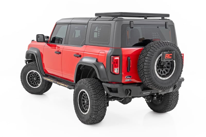 RC AC2 Running Boards | Amber/White | 4-Door | Ford Bronco 4WD (2021-2026) (manufacturer page)