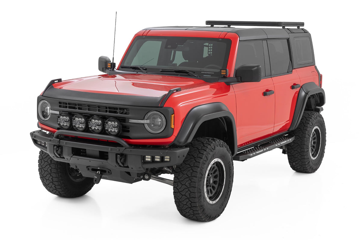 Rough Country 57004 AC2 Running Boards | Amber/White | 4-Door | Ford Bronco 4WD (2021-2026) - Studio View 4