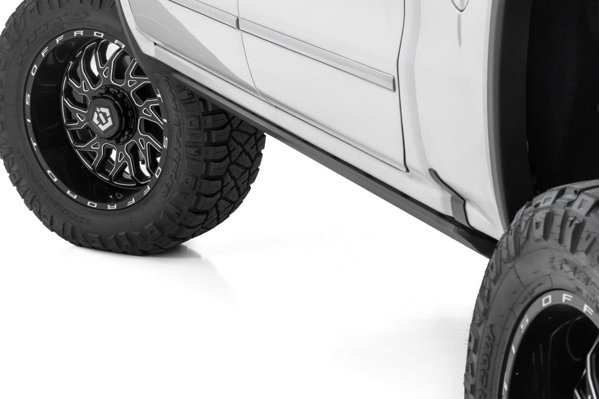 Rough Country ESR51518 Power Running Boards | HT-Series | Crew Cab | Chevy/GMC 1500/2500HD/3500HD 2WD/4WD - Studio View 2