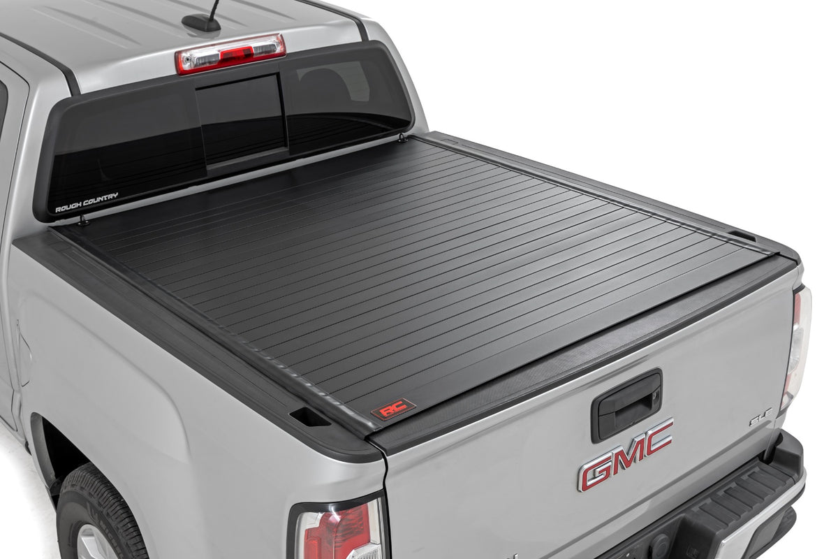 Rough Country 50120500 Hard Roll Up Bed Cover | 5' Bed | Chevy/GMC Canyon/Colorado 2WD/4WD (15-22) - Image 1