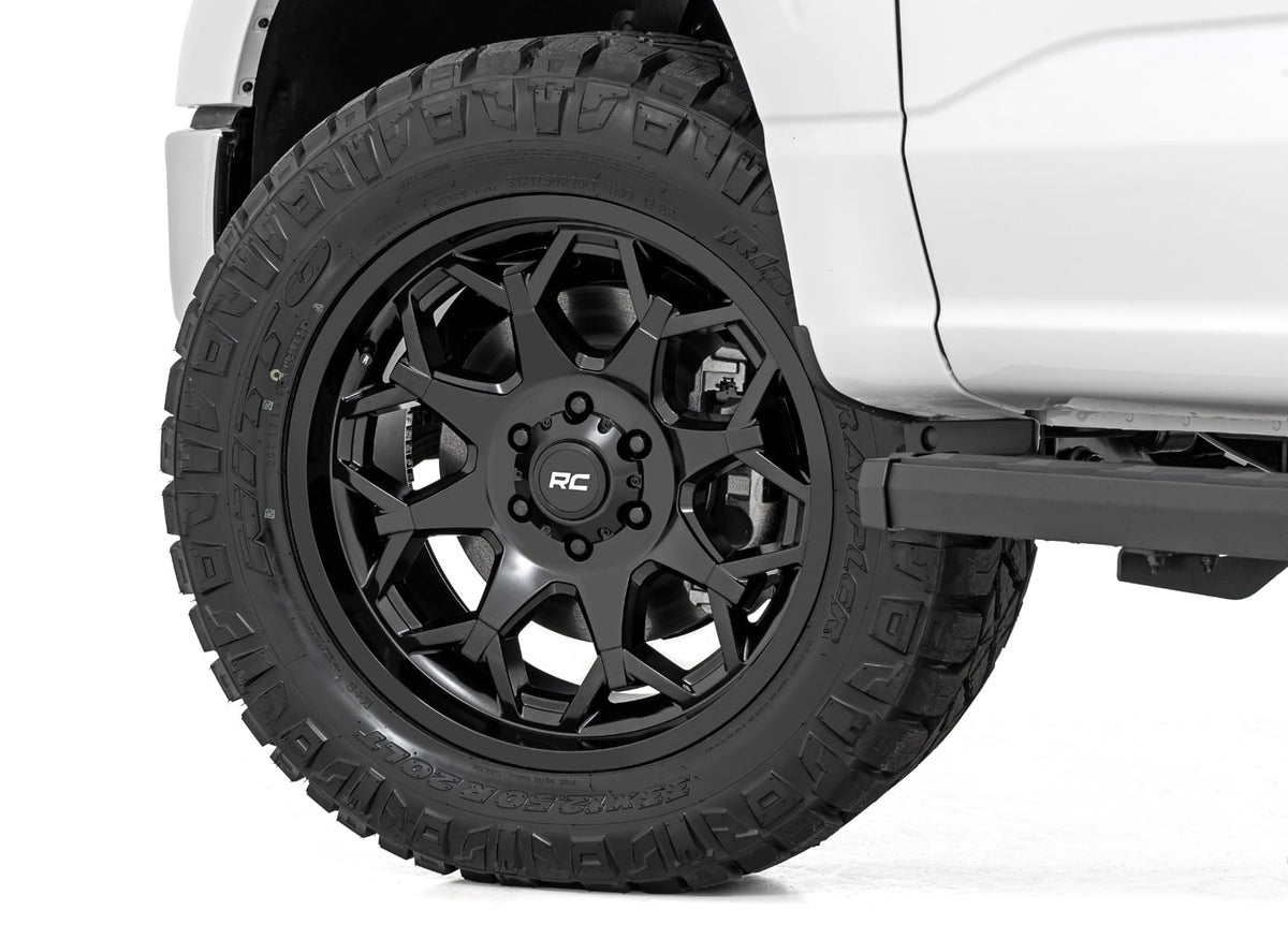 Rough Country 80 Series Wheel | One-Piece | Semi Gloss Black | 20x10 | 5x5 | -19mm - RC Wheels (Image 6 of 6)