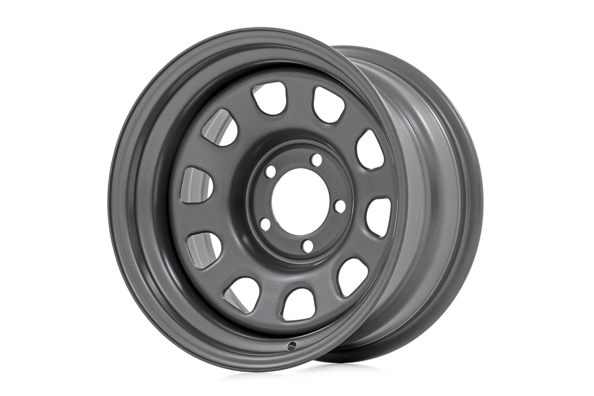Steel Wheel | Gray | 15x8 | 5x4.5 | 3.30 Bore | -19 - RC Wheels (Image 1 of 6)
