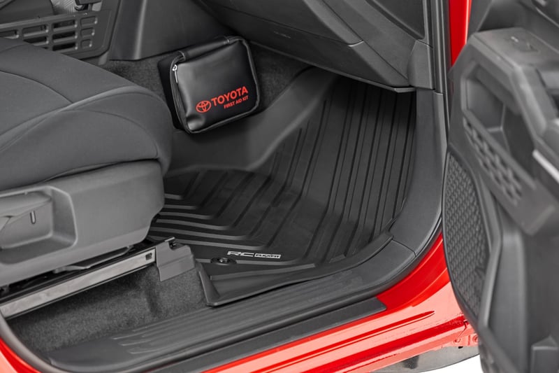 RC Flex Fit Floor Mats | Front | Crew | Toyota Tacoma 2WD/4WD (2024-2026) (manufacturer page)